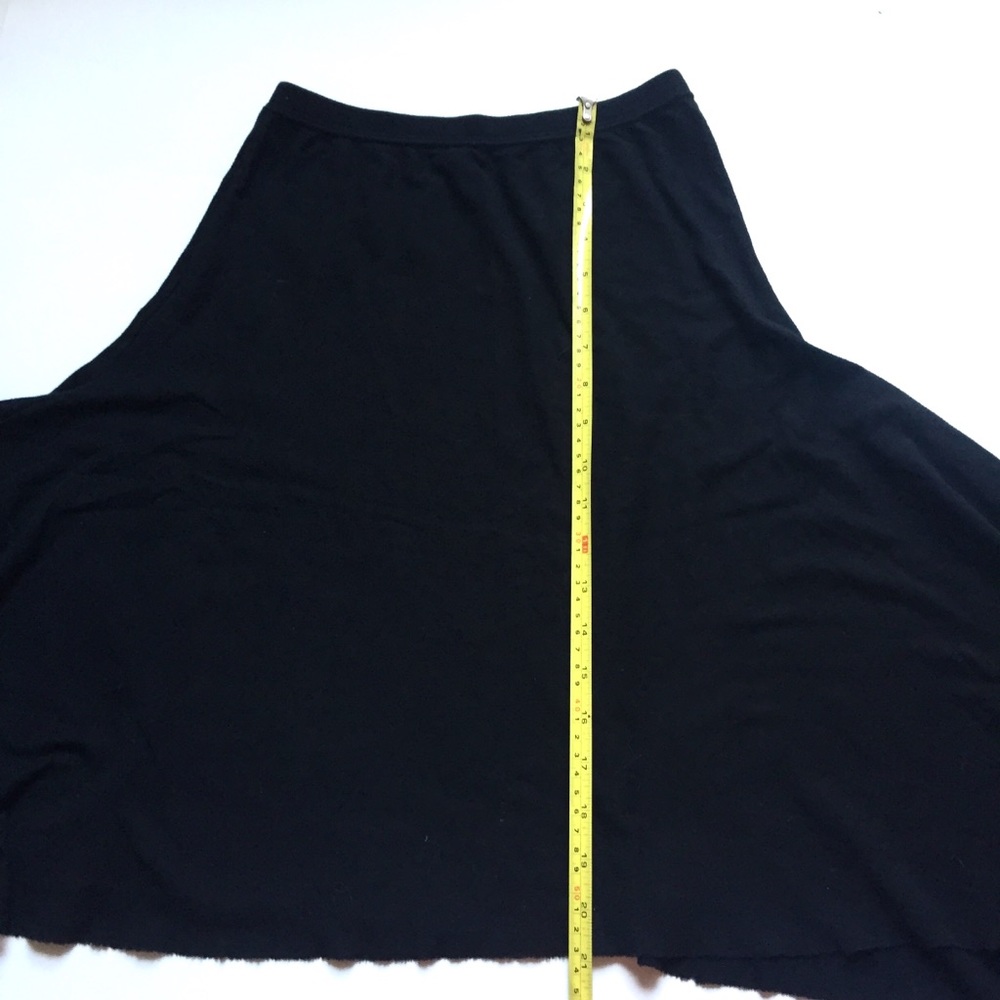 3/20 American Apparel women’s black high low skirt - Picture 5 of 8